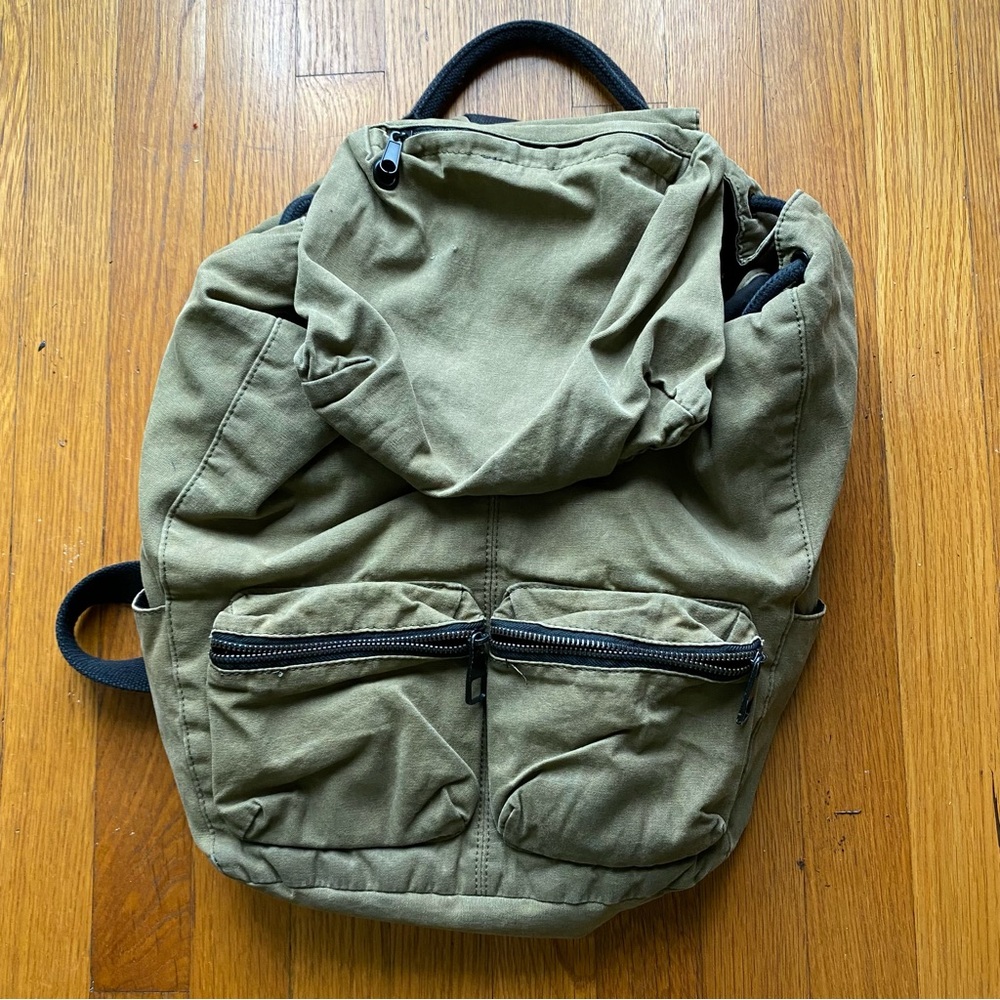 Urban outfitters backpack olive/gray black